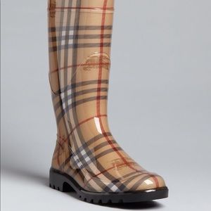 Burberry Nova Check Rain Boots